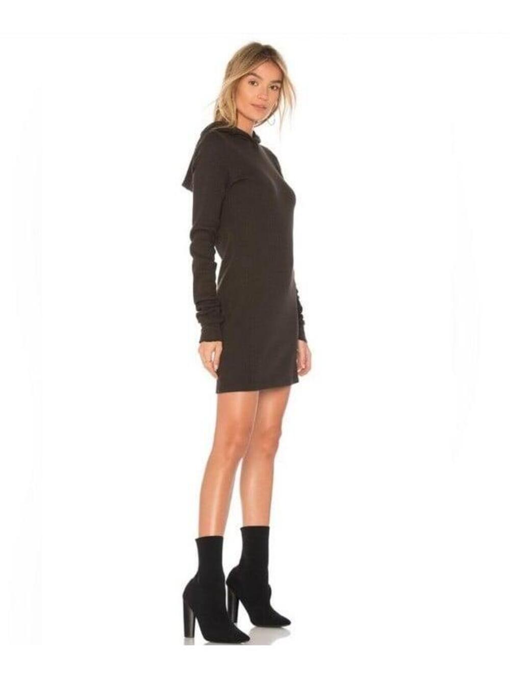 Cotton Citizen Purple Hooded Dress (S)